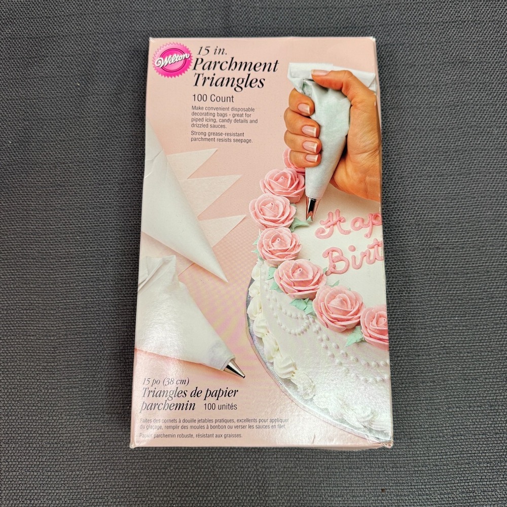 Wilton Parchment Triangles 15 Inch - Open Box of 100 Stock No. 2104-1508